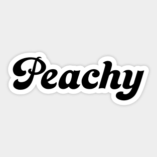 Peachy Sticker